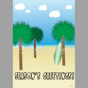 Beach note card