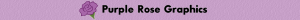 Purple Rose Graphics Banner