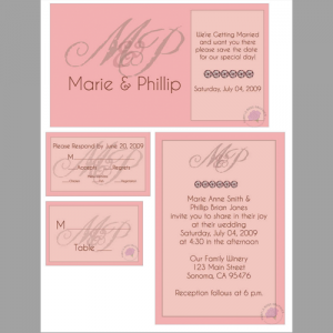 custom wedding invitation design