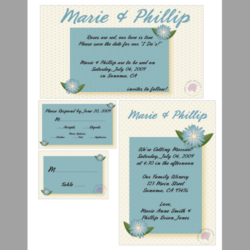 Custom Wedding Invitation Suite Custom Wedding Invitation Suite
