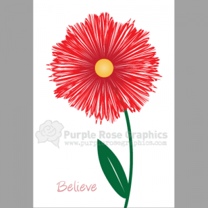 flower greeting card