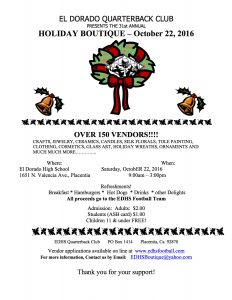 El Dorado High School Holiday Craft Fair