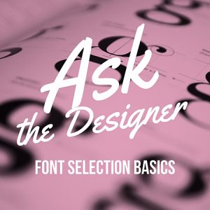 Font selection