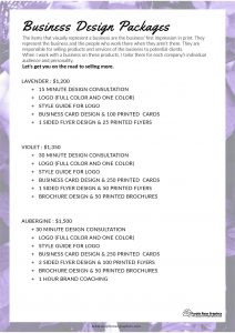 Business Design Packages by Purple Rose Graphics