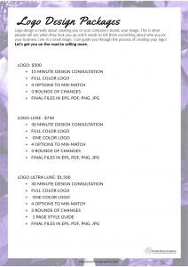 Logo Packages by Purple Rose Graphics