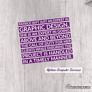 Purple Rose Testimonials from satisfied clients